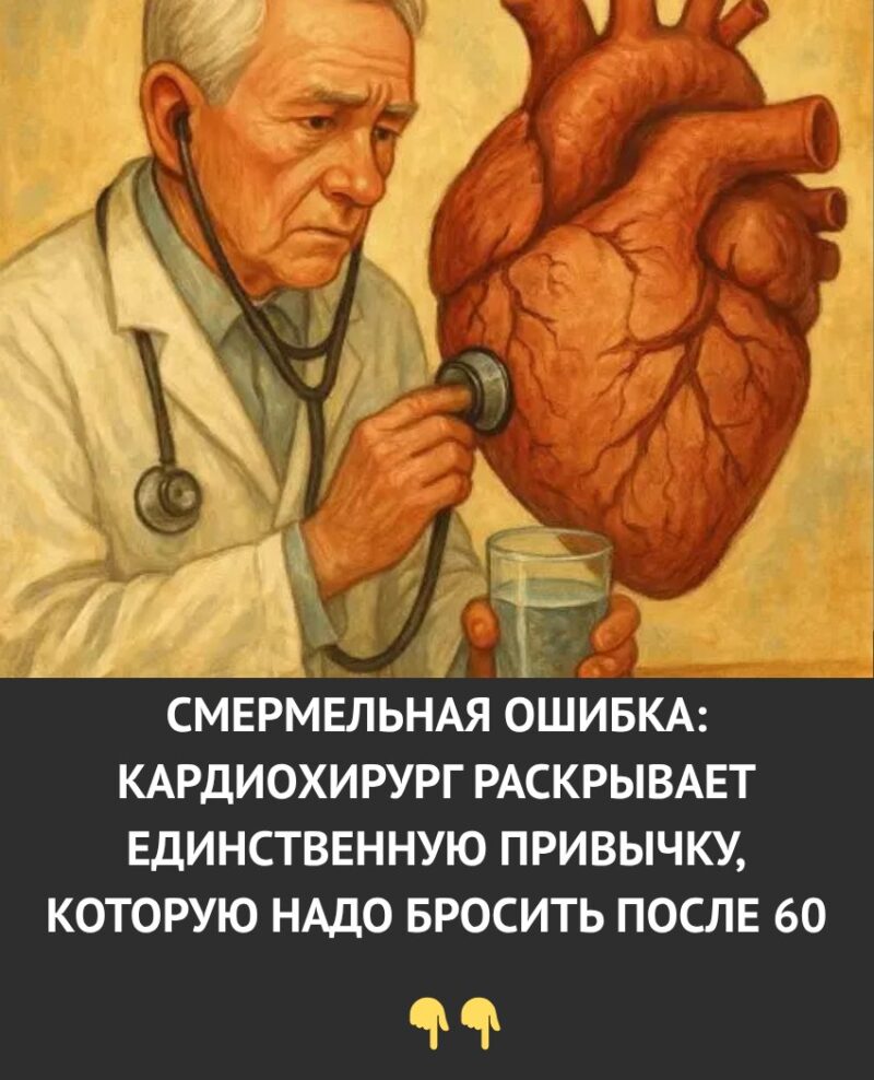 Смертельная ошибка после 60 лет. Кардиохирург рассказал о единственной привычке, от которой нужно срочно отказаться.